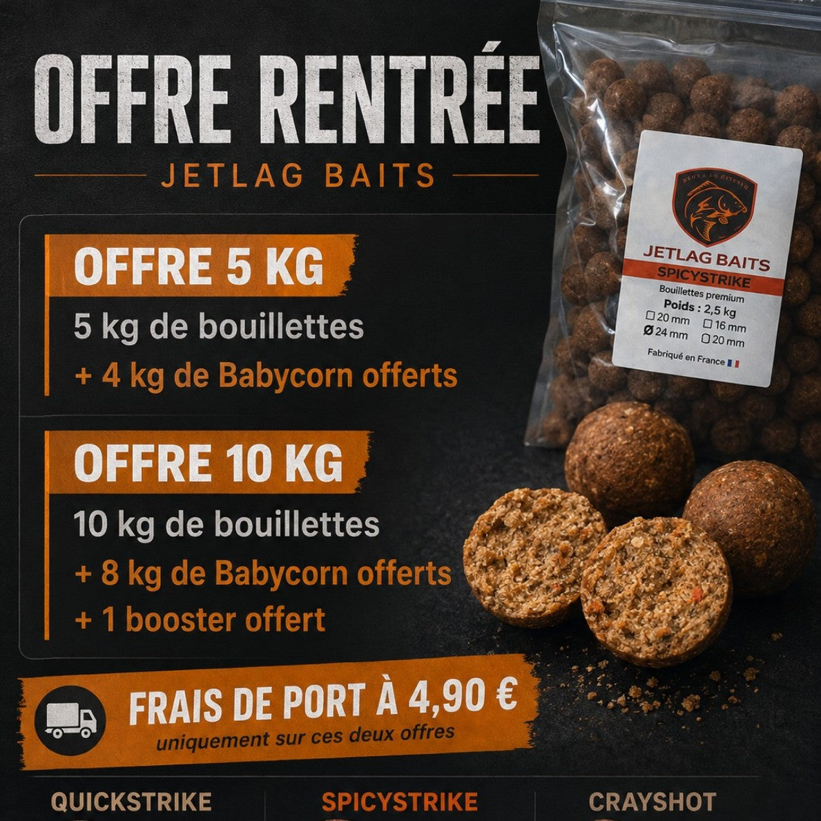 5 KG DE BOUILLETTES + 4 KG DE BABYCORN OFFERTS